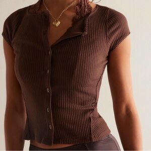 Free People Most Wanted Cardi Chocolate XL